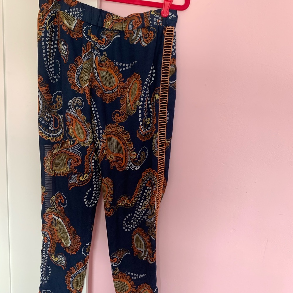 (ENGLISH ROSE) patterned flowy pants - Picture 4 of 4